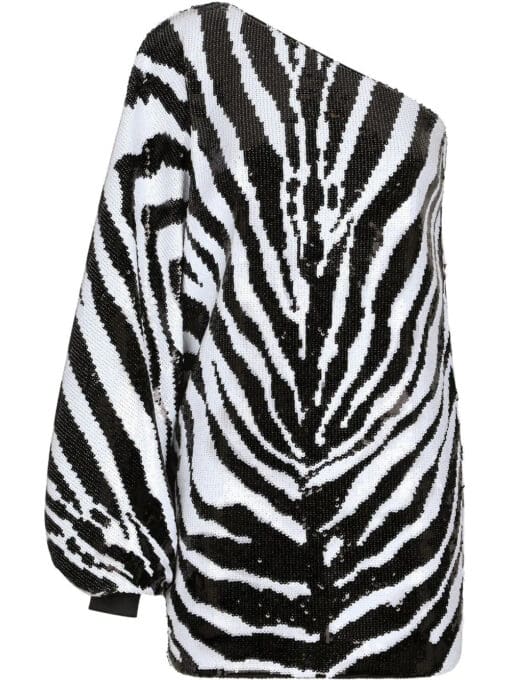 Dolce & Gabbana  zebra-print one-shoulder dress