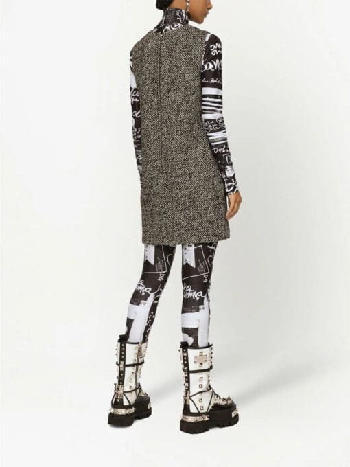 Dolce & Gabbana  tweed sleeveless shift dress - Image 4