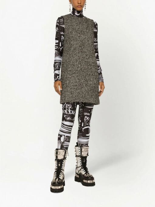 Dolce & Gabbana  tweed sleeveless shift dress - Image 3