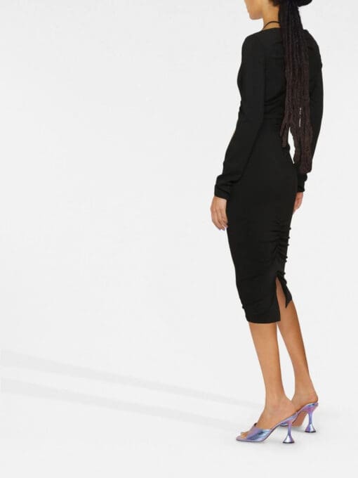 Versace  Medusa Head ruched midi dress - Image 3