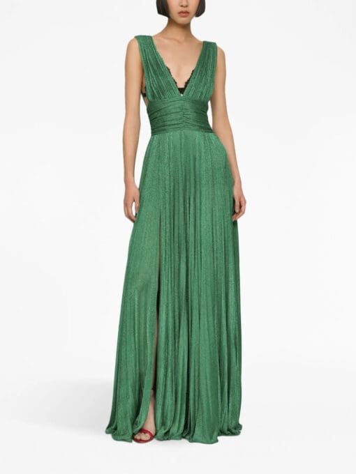 Dolce & Gabbana  ruched lamé-effect dress - Image 2