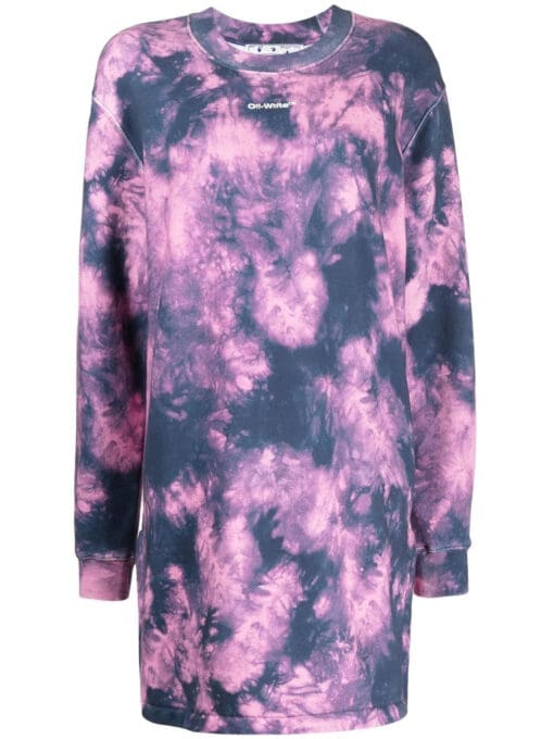 Off-White  Arrows tie-dye sweatshirt dress