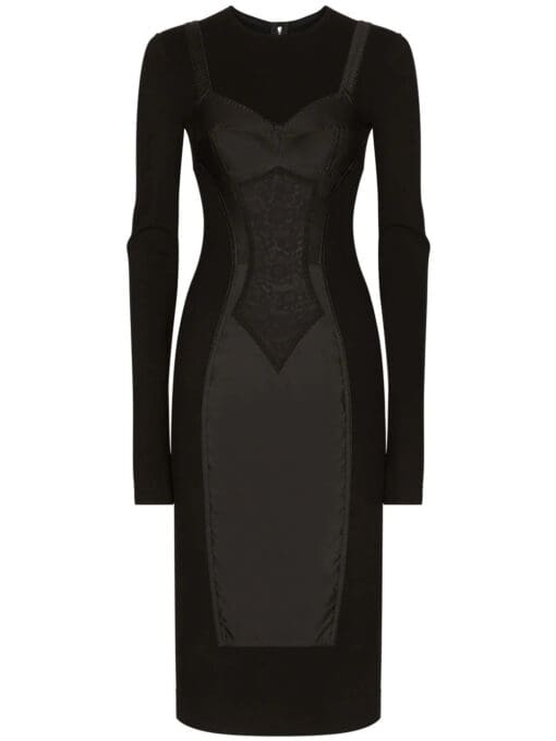 Dolce & Gabbana  trompe l'oeil-detailed sheath dress