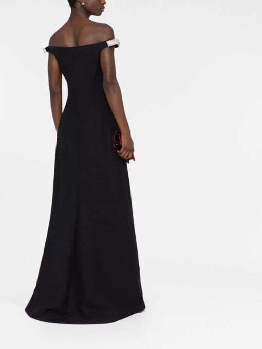 Valentino Garavani  off-shoulder slit-detail dress - Image 3