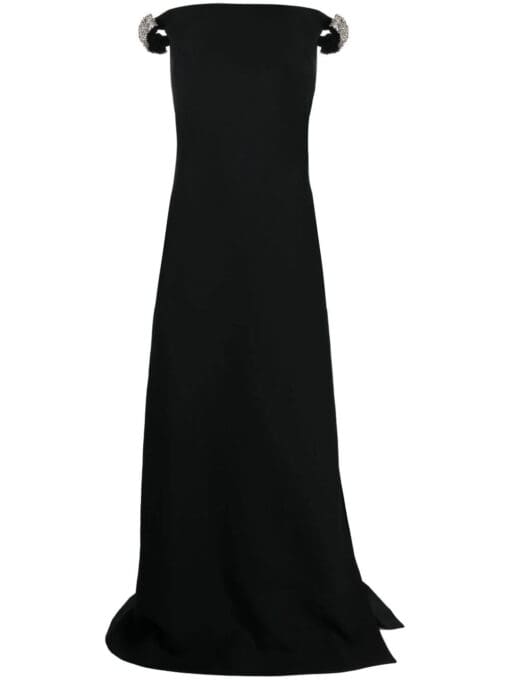 Valentino Garavani  off-shoulder slit-detail dress