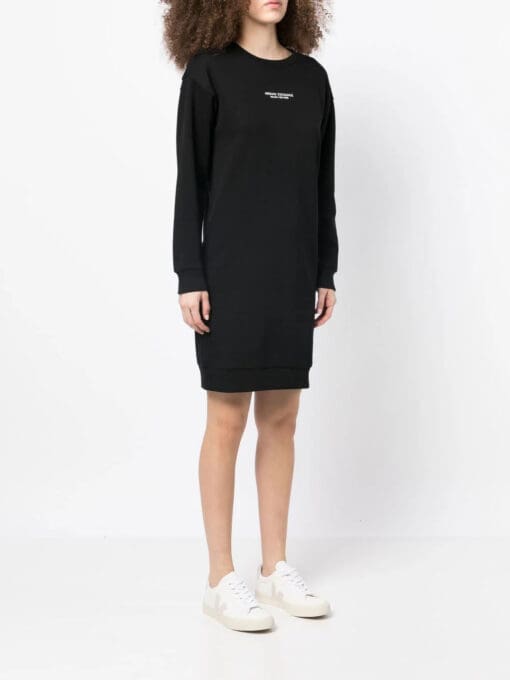 Armani Exchange  logo-print jersey-knit dress - Image 3