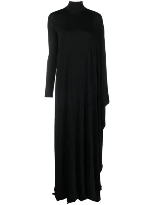 Balenciaga  funnel-neck long-sleeve dress