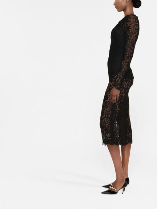 Dolce & Gabbana  layered lace midi dress - Image 4