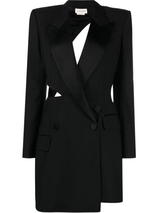 Alexander McQueen  cut-out asymmetric blazer dress