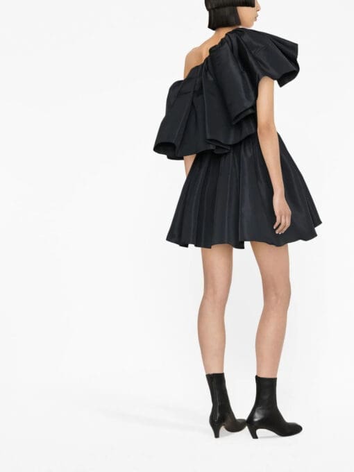 Alexander McQueen  ruffle-shoulder mini dress - Image 2