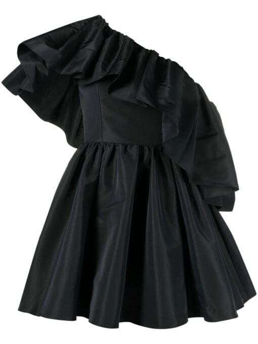 Alexander McQueen  ruffle-shoulder mini dress