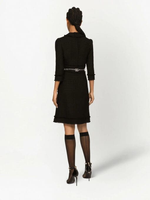 Dolce & Gabbana  button-front crew-neck dress - Image 4