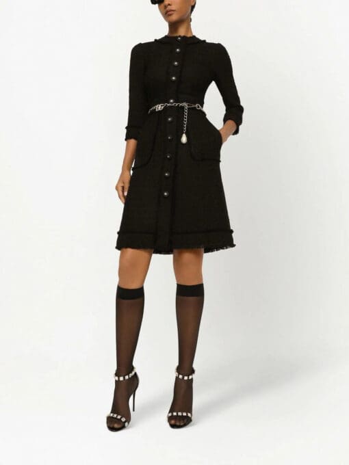 Dolce & Gabbana  button-front crew-neck dress - Image 2