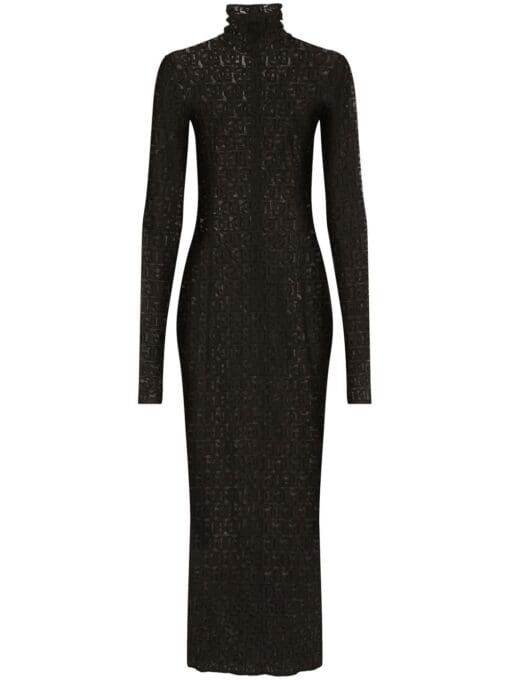 Dolce & Gabbana  mesh monogram-knit dress