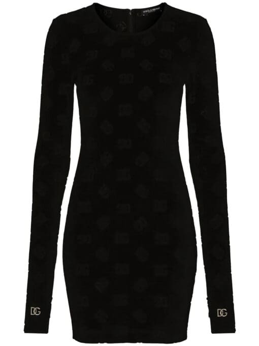 Dolce & Gabbana  thumhole-cuff long-sleeve dress