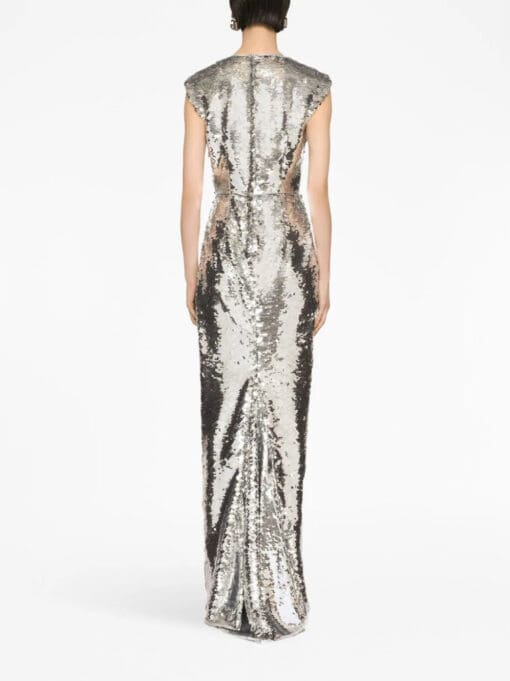 Dolce & Gabbana  draped sequin-embellished dress - Image 4