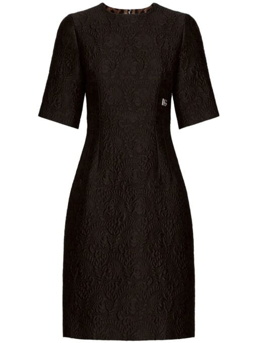 Dolce & Gabbana  brocade logo flared dress