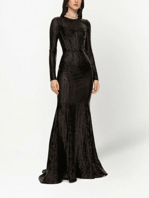 Dolce & Gabbana  floor-length sequin dress - Image 3