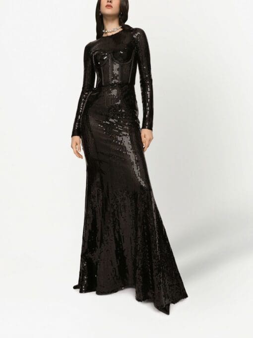 Dolce & Gabbana  floor-length sequin dress - Image 2