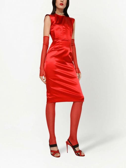 Dolce & Gabbana  sleeveless silk midi dress - Image 2