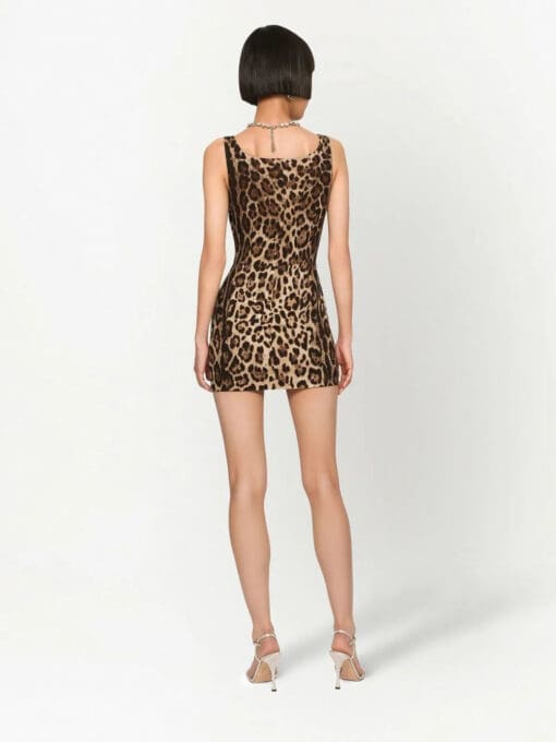 Dolce & Gabbana  leopard print minidress - Image 4