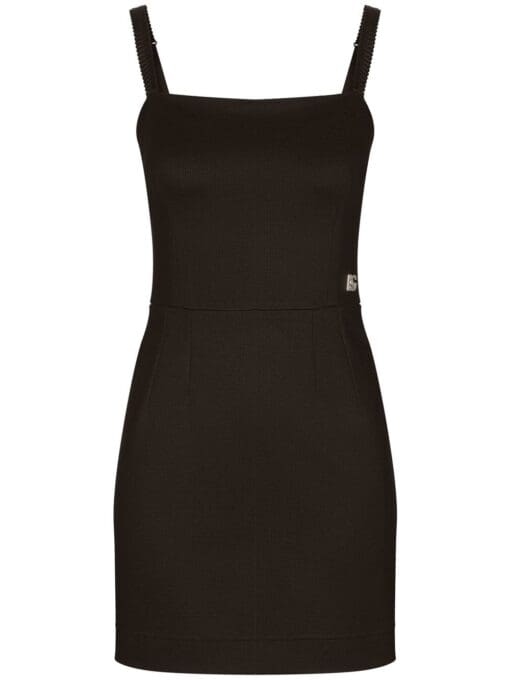 Dolce & Gabbana  logo plaque sleeveless mini dress