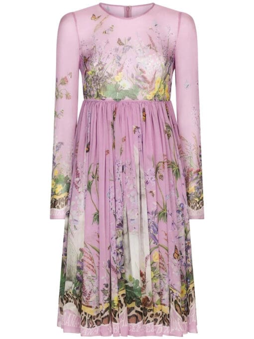 Dolce & Gabbana  floral-print silk minidress