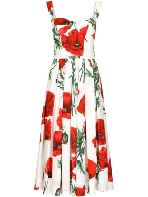 Dolce & Gabbana  floral-print midi dress