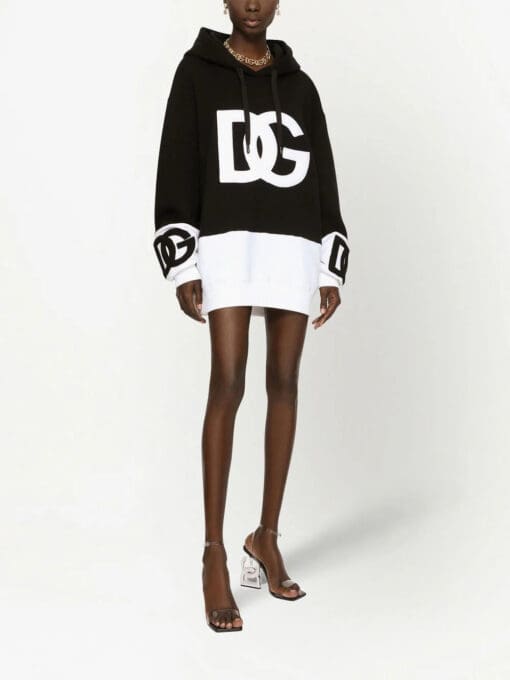 Dolce & Gabbana  DG Logo sweater mini dress - Image 3