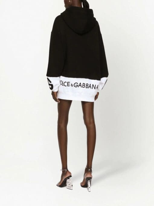 Dolce & Gabbana  DG Logo sweater mini dress - Image 4