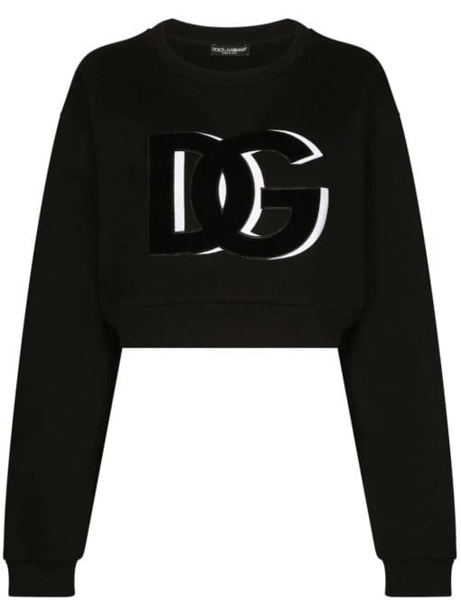 Dolce & Gabbana  DG Logo cropped sweatshirt