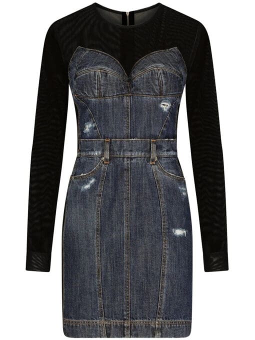 Dolce & Gabbana  long-sleeve denim minidress