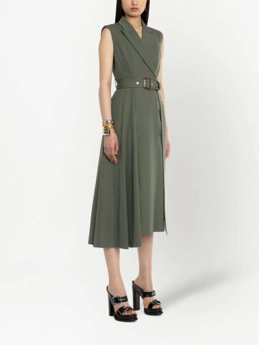 Alexander McQueen  tailored wool midi dress - Image 3