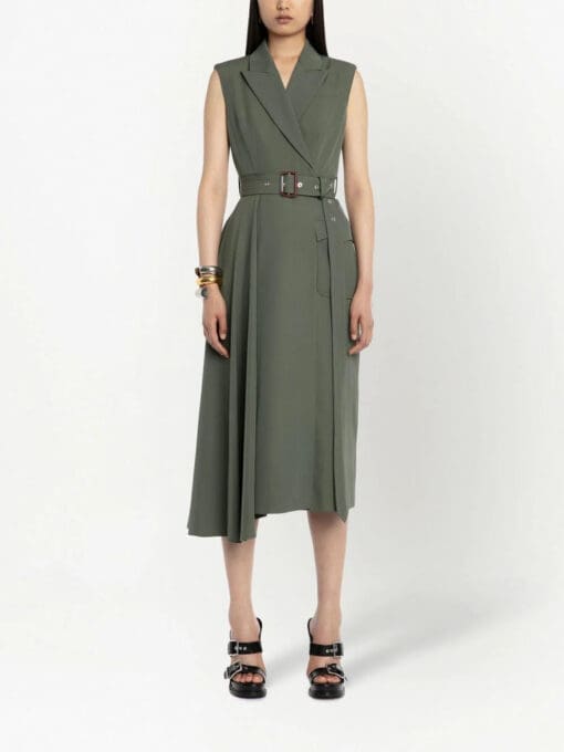 Alexander McQueen  tailored wool midi dress - Image 2