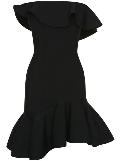 Alexander McQueen  strapless ruffled minidress