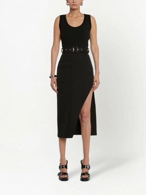 Alexander McQueen  trompe l'oeil midi dress - Image 2