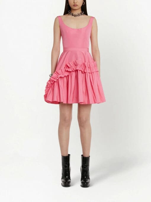 Alexander McQueen  ruffle-trim minidress - Image 2