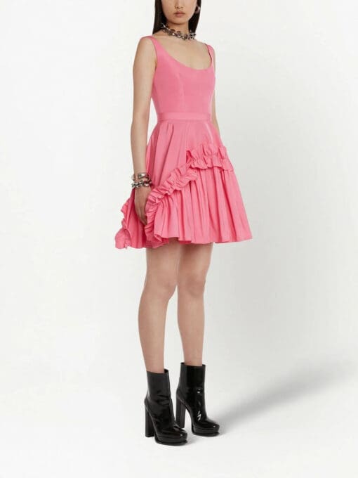 Alexander McQueen  ruffle-trim minidress - Image 3