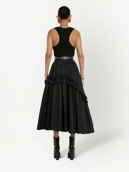 Alexander McQueen  hybrid ruffle-trim midi dress - Image 4