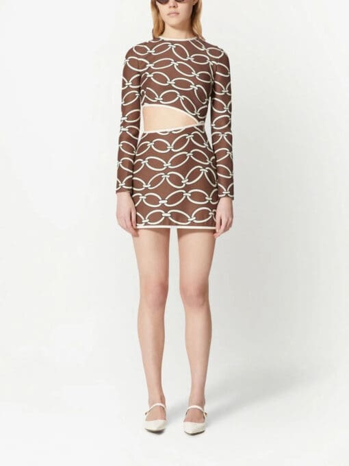 Valentino Garavani  long-sleeve cut-out dress - Image 3