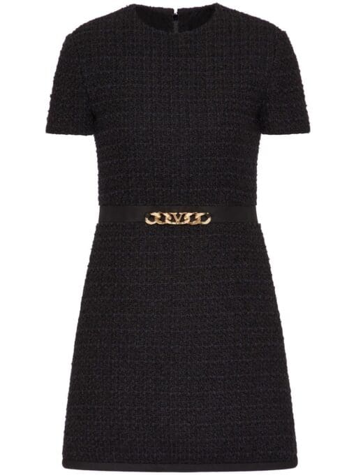 Valentino Garavani  chain-link trim mini dress