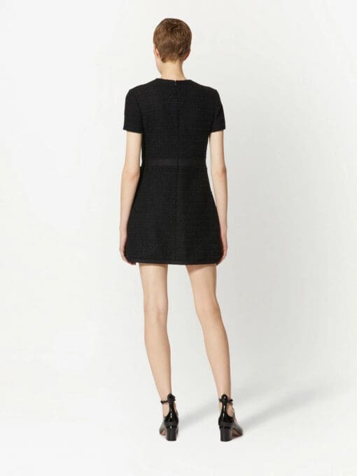 Valentino Garavani  chain-link trim mini dress - Image 4