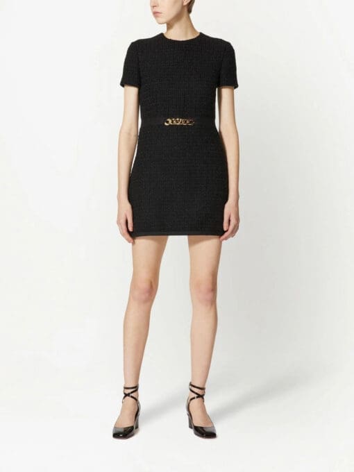 Valentino Garavani  chain-link trim mini dress - Image 3