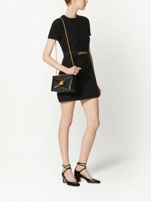 Valentino Garavani  chain-link trim mini dress - Image 2