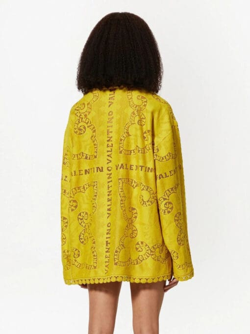 Valentino Garavani  logo long-sleeve dress - Image 4