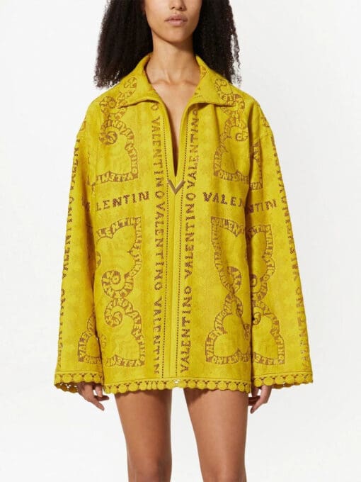 Valentino Garavani  logo long-sleeve dress - Image 3