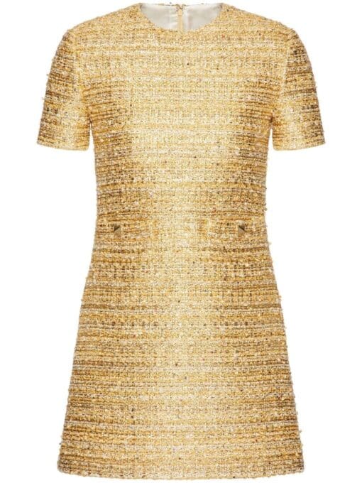 Valentino Garavani  Tweed Paillettes short dress