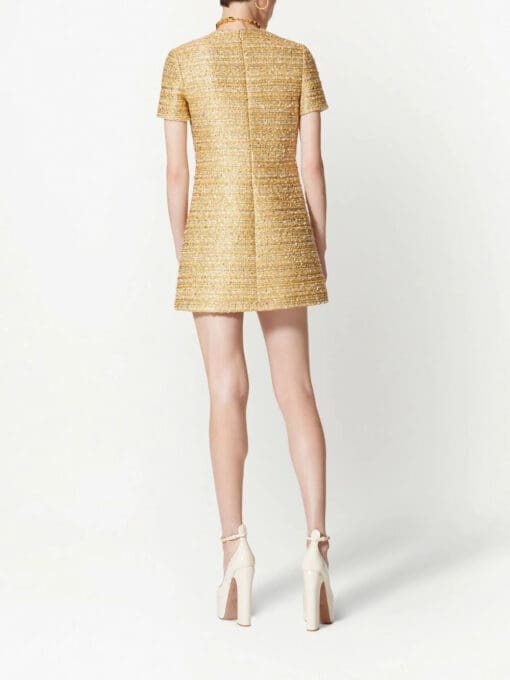 Valentino Garavani  Tweed Paillettes short dress - Image 4