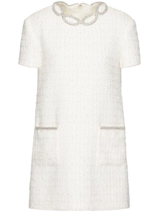 Valentino Garavani  embroidered tweed minidress