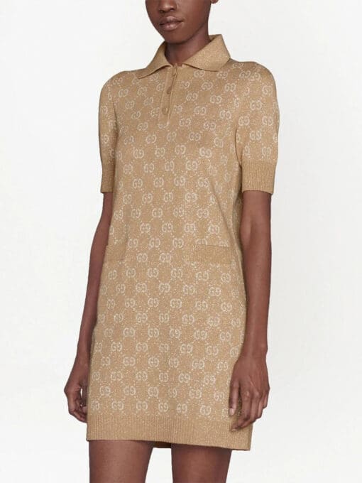 Gucci  GG-jacquard polo dress - Image 3